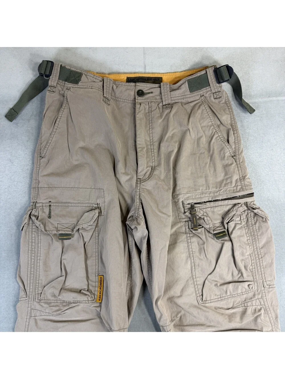 VTG 90s Abercrombie & Fitch Paratrooper Cargo Pants Mens Small (30-32) Military